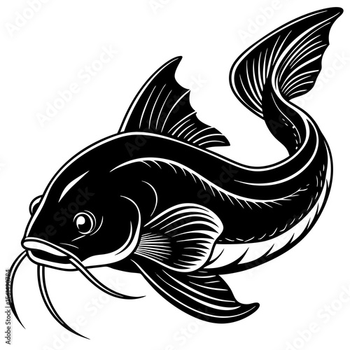 vector illustration of a fish