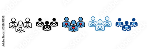 Social Responsibility  Icon Set Multiple Style Collection