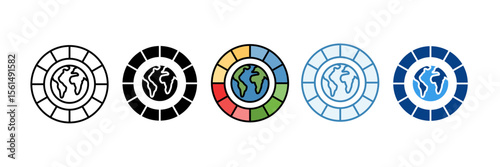 Sdgs Concept  Icon Set Multiple Style Collection