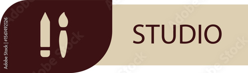 studio sign design for templates.
