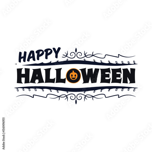 Happy Halloween party  emblem 1+ Million Halloween Vector    Art, Icons,  banner and Graphics for