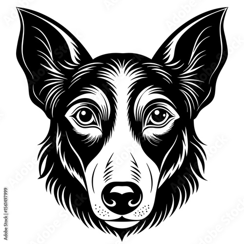 vector illustration of a dog