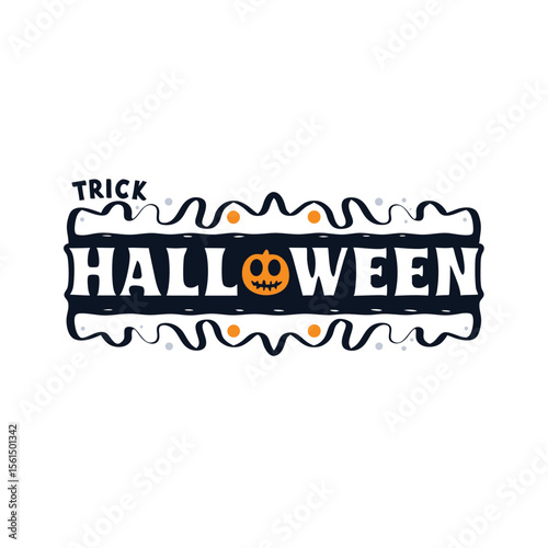 Happy Halloween party  emblem 1+ Million Halloween Vector    Art, Icons,  banner and Graphics for