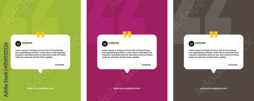 Client review, testimonial, and quote social media post template design collection