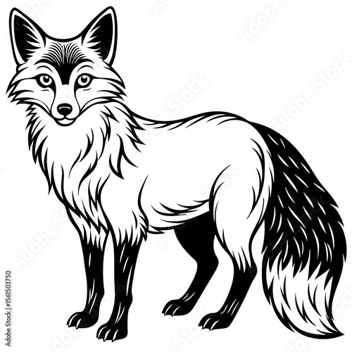 vector illustration of fox