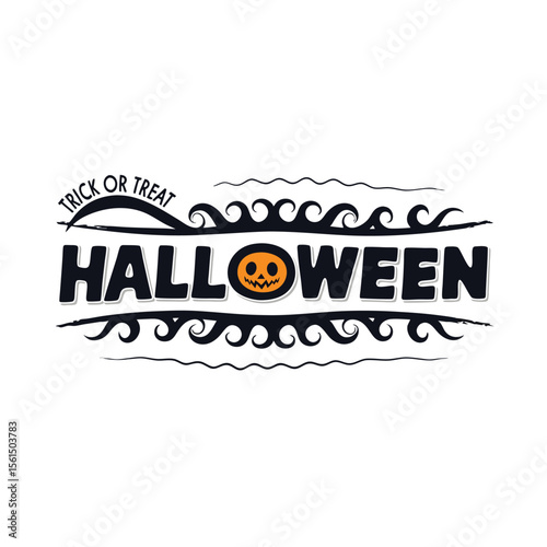 Happy Halloween party  emblem 1+ Million Halloween Vector    Art, Icons,  banner and Graphics for