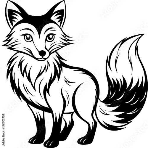 black and white cat