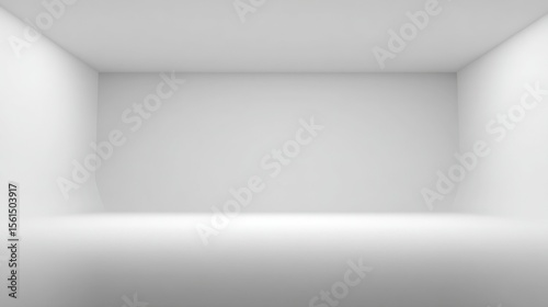 Wallpaper Mural Empty white studio room with clean minimalist design and bright lighting. Torontodigital.ca