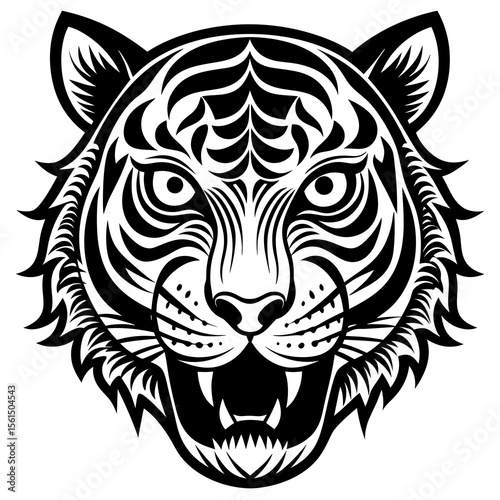 tiger head vector