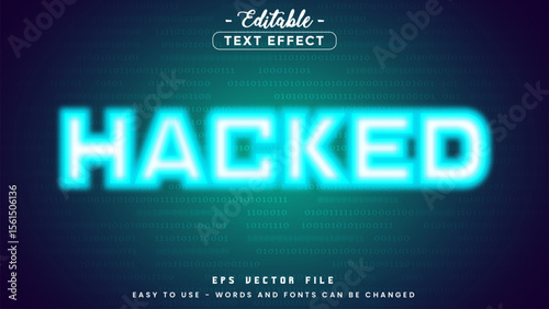Blur hacked text, editable text effect.
