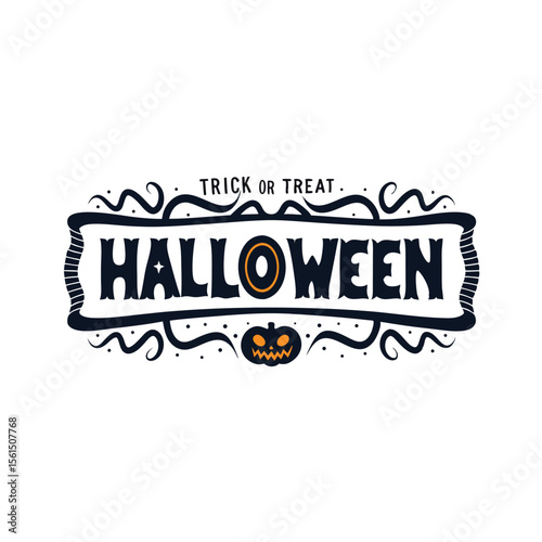 Happy Halloween party  emblem 1+ Million Halloween Vector    Art, Icons,  banner and Graphics for