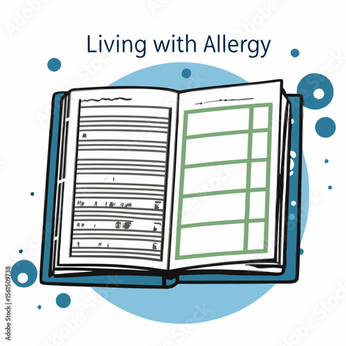 Food Diary for Living with Allergy Tracking and Management for Health Articles, Allergy Awareness Materials, Wellness Blogs, and Educational Resources  
