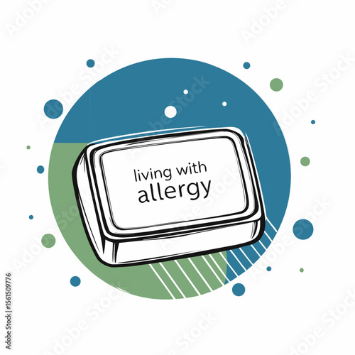 Hypoallergenic Soap for Living with Allergy in a Modern Design for Health Blogs, Eco-Friendly Websites, Wellness Articles, and Awareness Campaigns  
