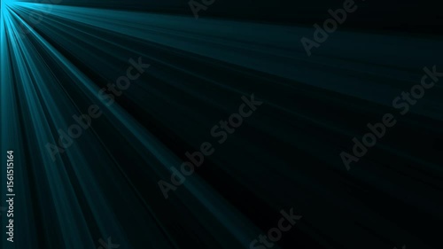 Abstract Teal Light Rays Dramatic Background Animation Digital Art Design for Motion Graphics