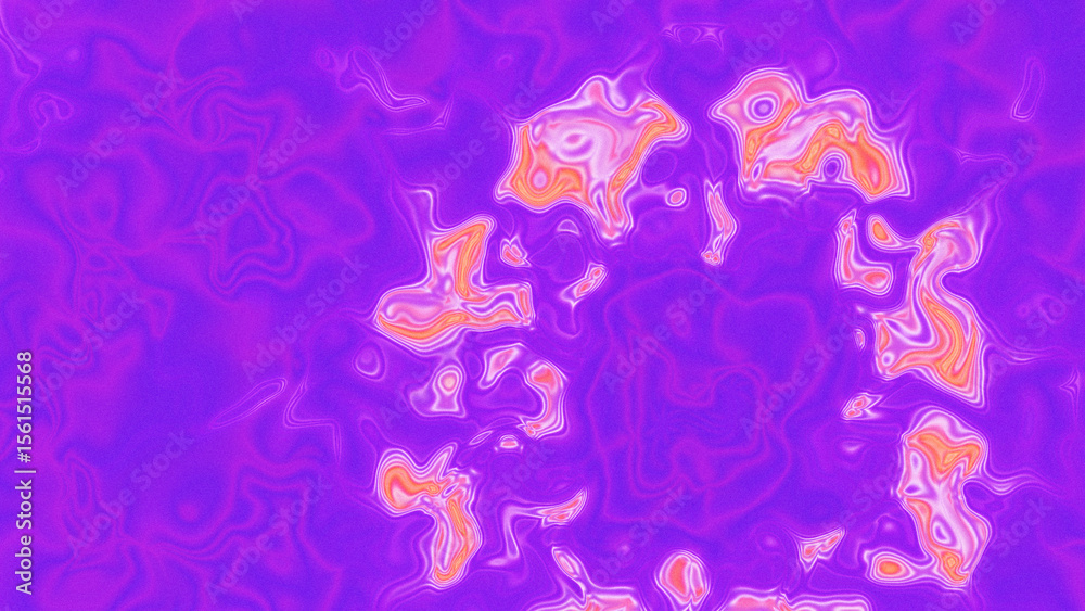 Obraz premium Fluid Marble Texture with Organic Flow, Abstract Liquid Pattern with Wavy Structure, Melted Surface Design with Soft Transitions, Psychedelic Swirl Texture with Marble Effect