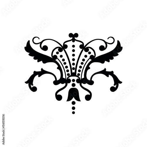Illustration of download vector floral ornament design element for graphic design and decoration needs, available in svg format vector