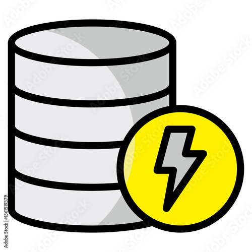 Battery Storage  Icon Element For Design