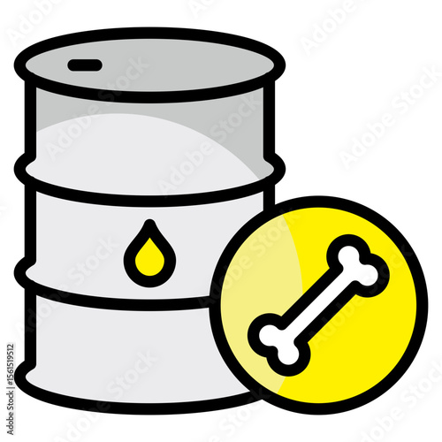 Fossil Fuel  Icon Element For Design
