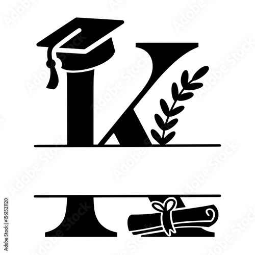 Teacher School Split Alphabet for personalised name