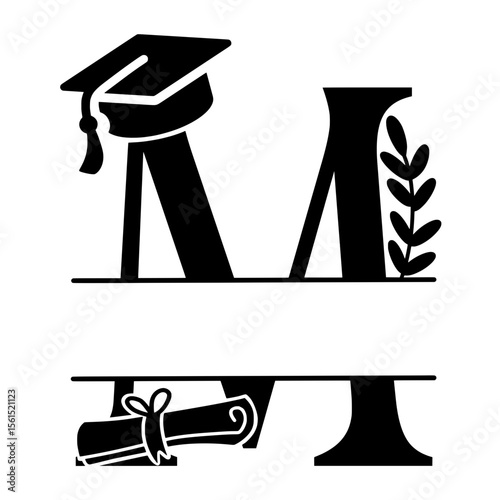 Teacher School Split Alphabet for personalised name