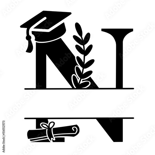 Teacher School Split Alphabet for personalised name