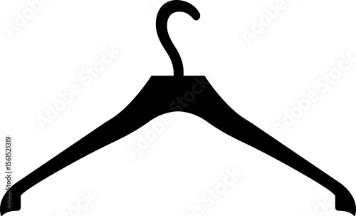 Clothes Hanger Icon in flat style. isolated on transparent background