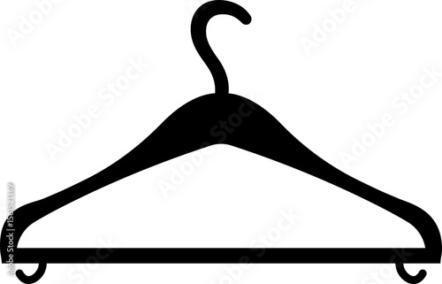 Clothes Hanger Icon in flat style. isolated on transparent background