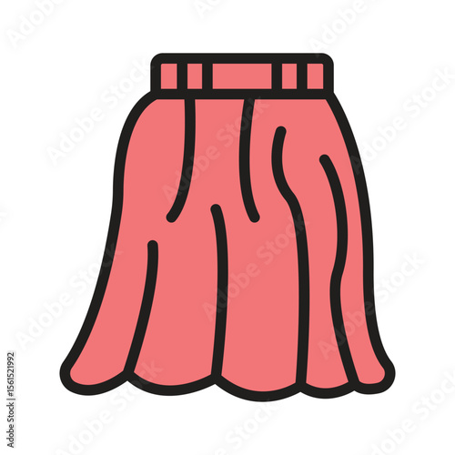 Get yours hands on this latest skirt glyph icon