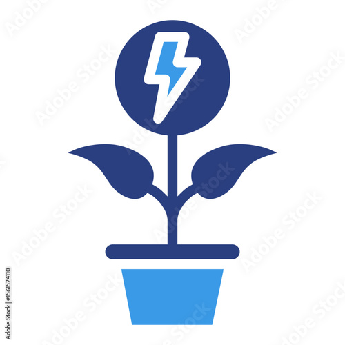 Energy Plant  Icon Element For Design