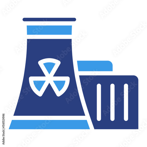 Nuclear Reactor  Icon Element For Design