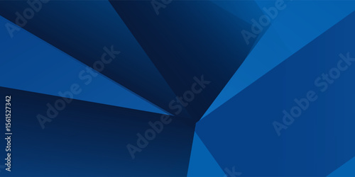 Black dark navy blue silver abstract pattern background. Geometric shape. Line triangle angle fold polygon modern