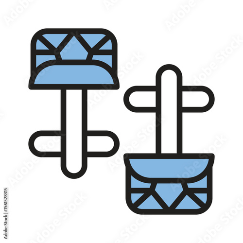 Get this amazing glyph style icon depicting cufflinks