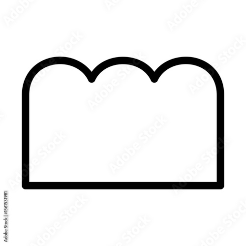 Abstract shape outline icon.