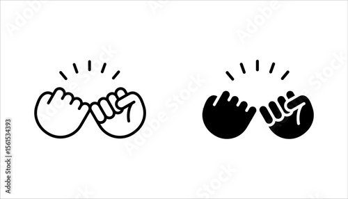 Rivalry linear icon set. Friendly contest, competitive interpersonal relationship symbol. vector illustration on white background