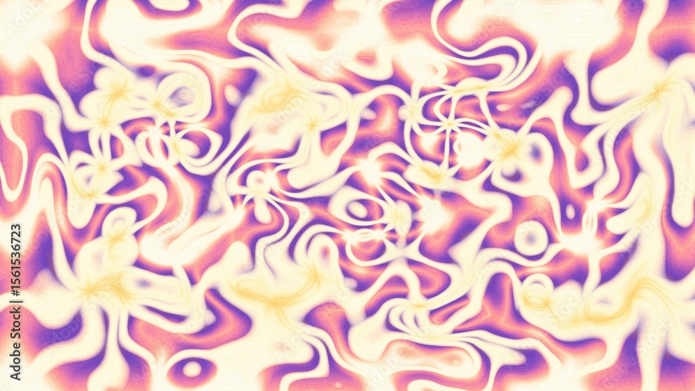 Fototapeta premium Fluid Marble Texture with Organic Flow, Abstract Liquid Pattern with Wavy Structure, Melted Surface Design with Soft Transitions, Psychedelic Swirl Texture with Marble Effect