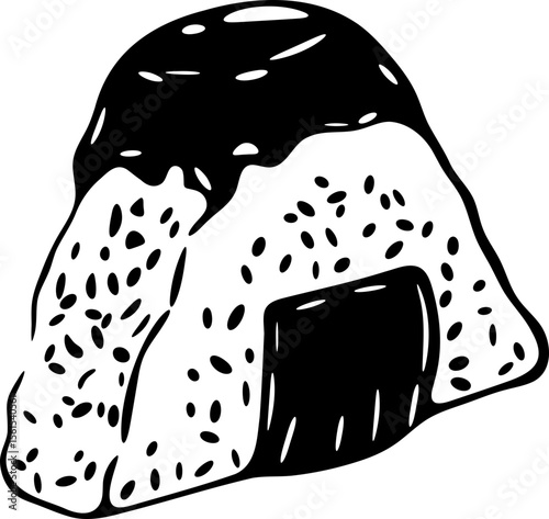 Salmon Onigiri Wrapped Icon