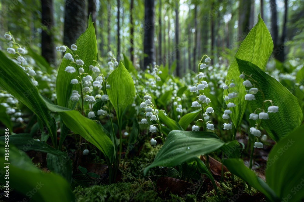 Obraz premium Lily of the valley – the essence of spring