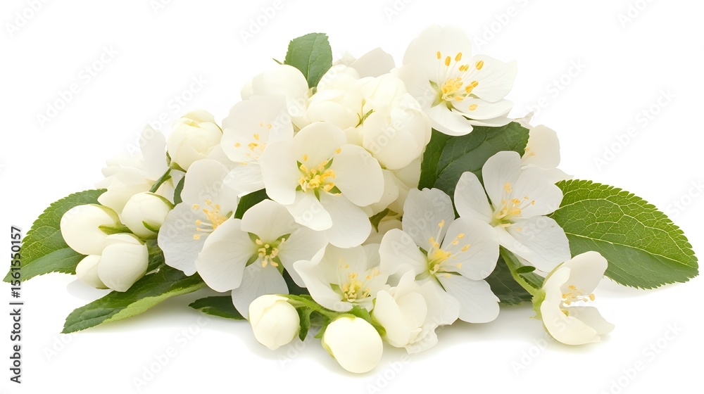 Obraz premium Beautiful White Apple Blossoms Bouquet Spring Flowers