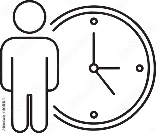 Man with watch symbolizing business concept, time is money