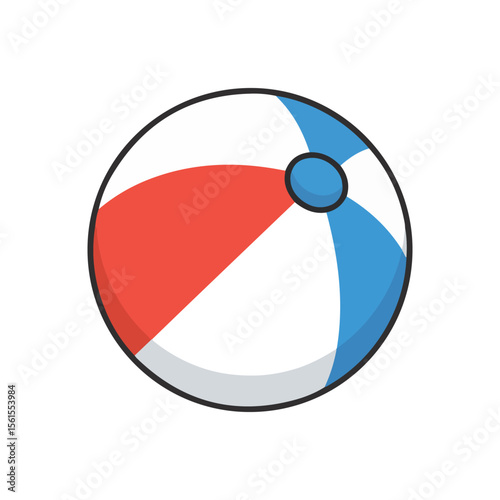 Summer beach Vector Icons – Beach Ball icon, suitable for digital use icons
