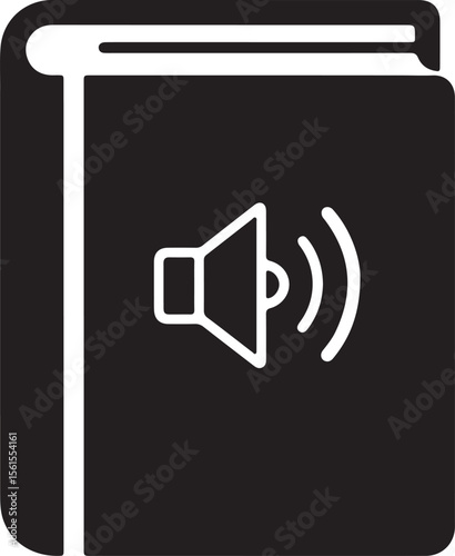 Audiobook Icon Design and Illustration of an Audio Book