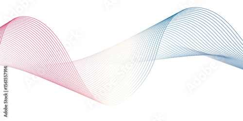 A minimalist,abstract illustration featuring a graceful, undulating ribbon-like form against a clean white background.The form exhibits a subtle gradient of cool blues and hints of warm pink or peach.