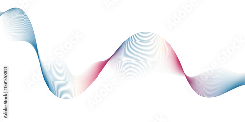 A minimalist,abstract illustration featuring a graceful, undulating ribbon-like form against a clean white background.The form exhibits a subtle gradient of cool blues and hints of warm pink or peach.