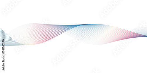A minimalist,abstract illustration featuring a graceful, undulating ribbon-like form against a clean white background.The form exhibits a subtle gradient of cool blues and hints of warm pink or peach.
