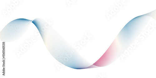 A minimalist,abstract illustration featuring a graceful, undulating ribbon-like form against a clean white background.The form exhibits a subtle gradient of cool blues and hints of warm pink or peach.