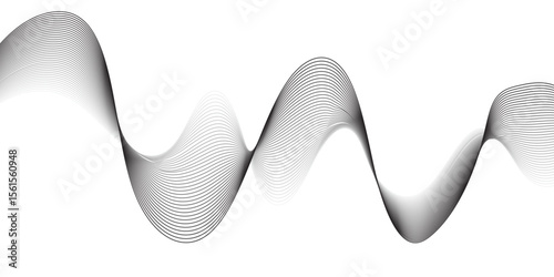 "A minimalist, abstract design featuring a smooth, flowing wave or ribbon-like element in shades of grey against a clean white background, emphasizing gentle curves and subtle gradients."