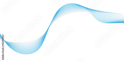 "A delicate, flowing wave of translucent blue light gracefully traverses a pristine white background, creating a sense of ethereal movement and modern simplicity."