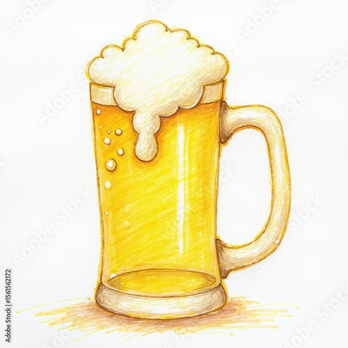 Beer Mug Emoji — 3D Frothy Pint Glass Icon