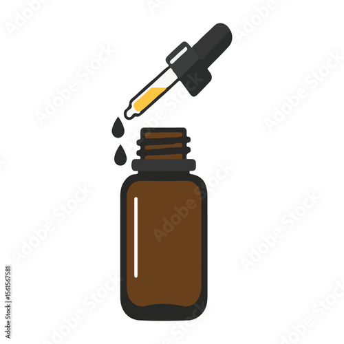 herbal medicines Vector Icons – Essential Oil Bottle icon, suitable for digital use icon