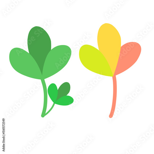 green leaf vector